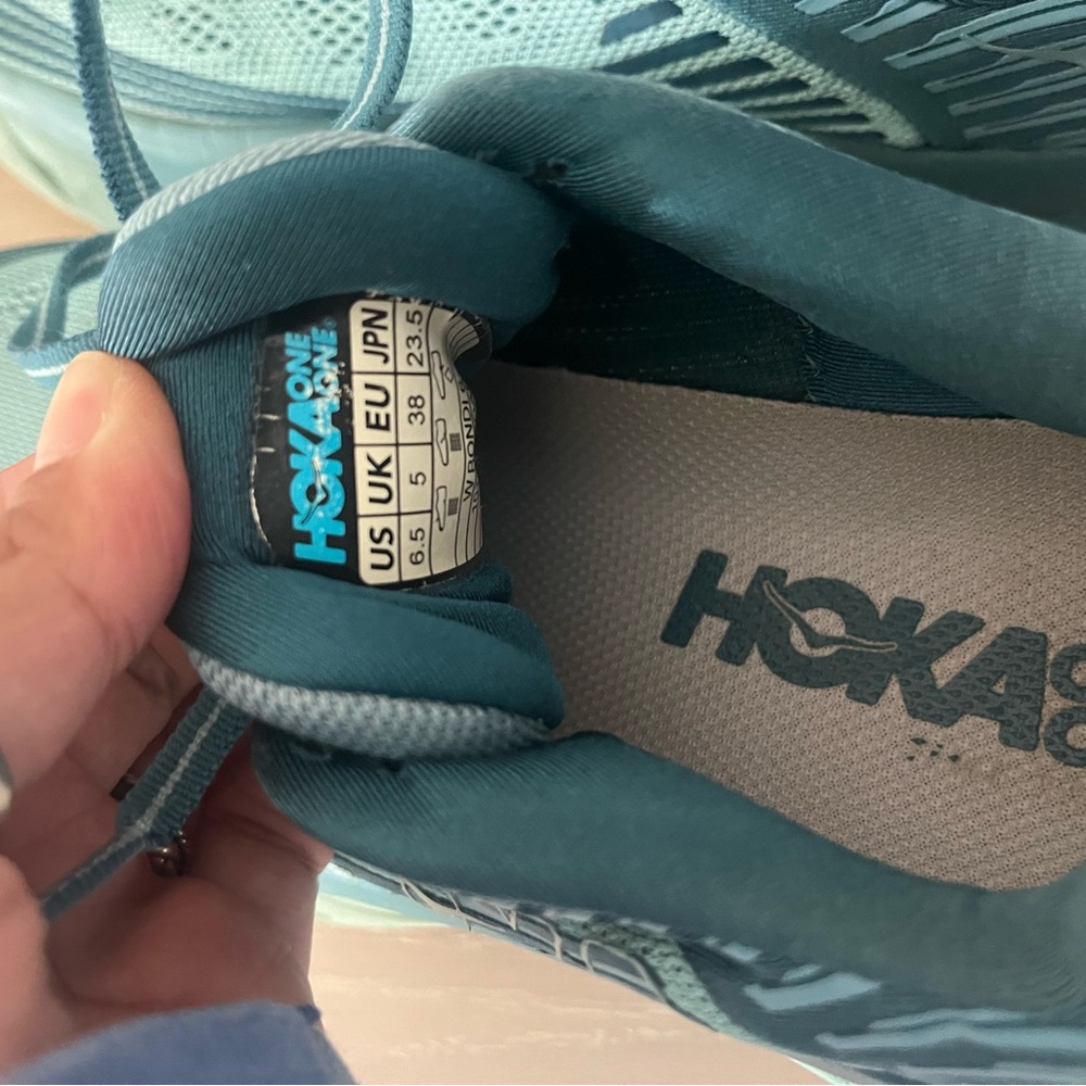 Hoka Teal Bondi 6 Athletic Shoes - Picture 4 of 6